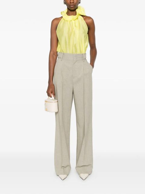 TWINSET ruffled halter top - Yellow - zdjęcie produktu nr 2