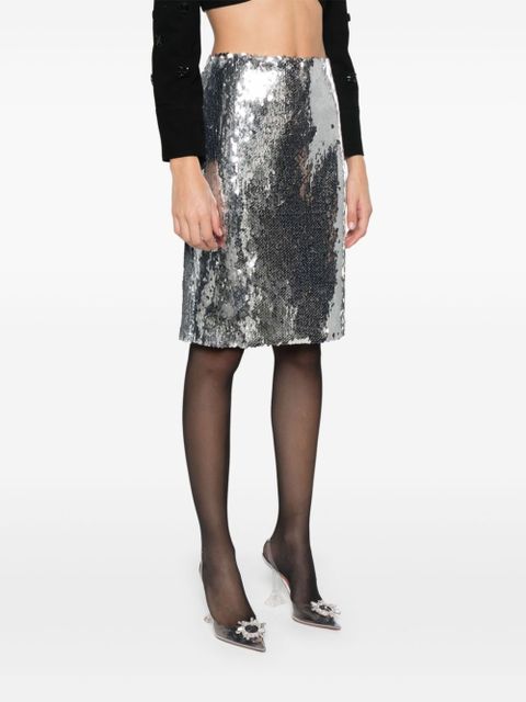 Magda Butrym sequin midi skirt - Grey