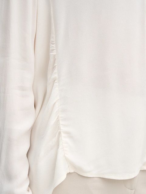 Sisley koszula damska kolor beżowy regular z kołnierzykiem klasycznym 5IDTLQ09G