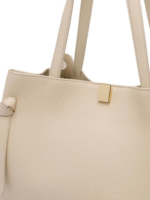 Yuzefi Gyoza pebble-grain shoulder bag - Neutrals