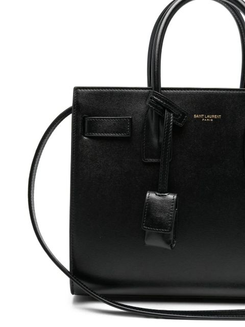 Saint Laurent logo-detail tote bag - Black