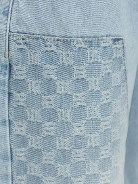 MISBHV monogram-pattern jeans - Blue