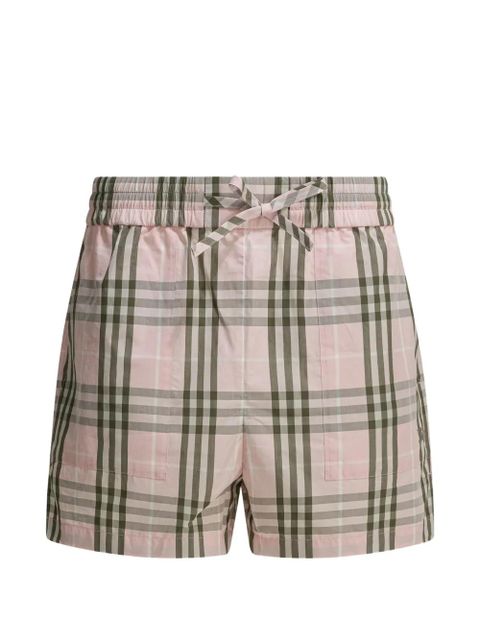 Burberry check-print shorts - Pink - zdjęcie produktu nr 1