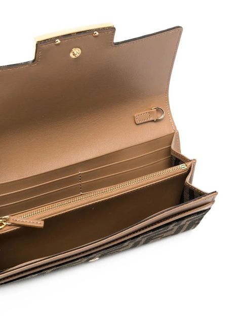 FENDI FF-print wallet - Brown - zdjęcie produktu nr 2