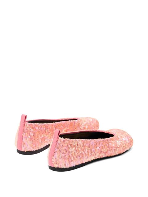 JW Anderson sequinned ballerina flats - Pink