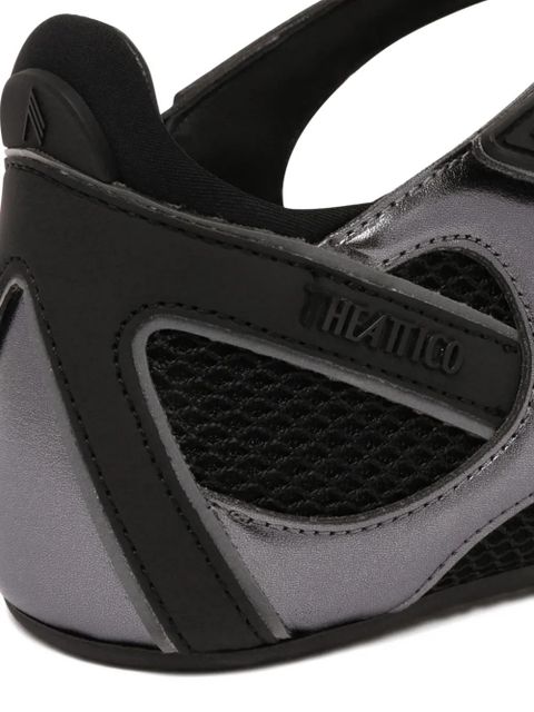 The Attico Floor 01 criss-cross ballet flat - Grey