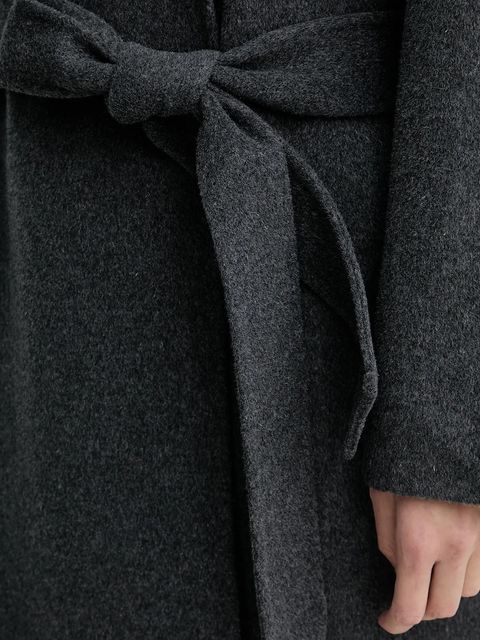 ZADIG&VOLTAIRE płaszcz z dodatkiem wełny kolor szary WWCO01237