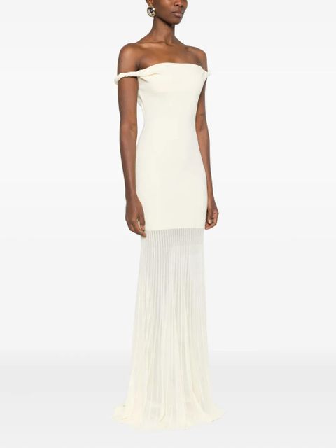 SIR. Elia off-shouder twist maxi dress - Yellow - zdjęcie produktu nr 2