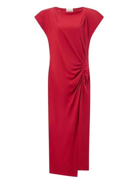 ISABEL MARANT Nadela draped slit maxi dress - Red - zdjęcie produktu nr 1