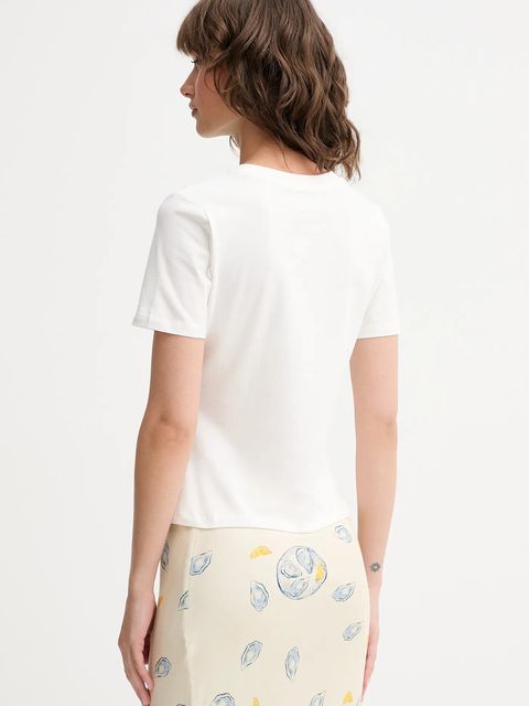 Never Fully Dressed t-shirt Baby damski kolor biały NFDTO1776