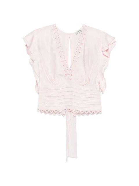 SANDRO Danna lace-detailtop - Pink - zdjęcie produktu nr 1