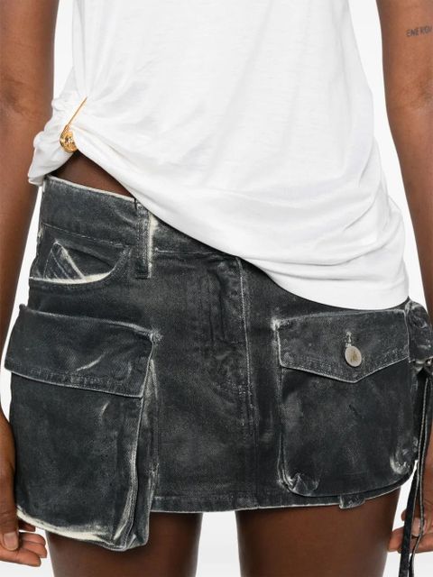 Versace pin-drape T-shirt - White