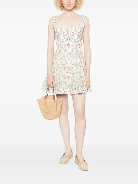 Agua By Agua Bendita floral-print mini dress - Neutrals - zdjęcie produktu nr 2