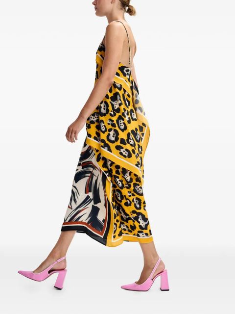 Essentiel Antwerp draped ruffled midi skirt - Neutrals