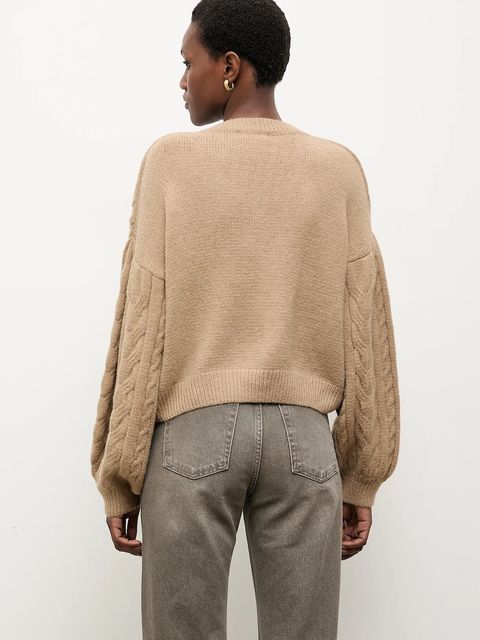 Answear.LAB sweter z dodatkiem wełny damski kolor brązowy - zdjęcie produktu nr 2