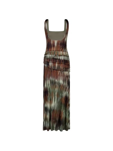 Johanna Ortiz Plant Of Joy abstract-pattern midi dress - Brown
