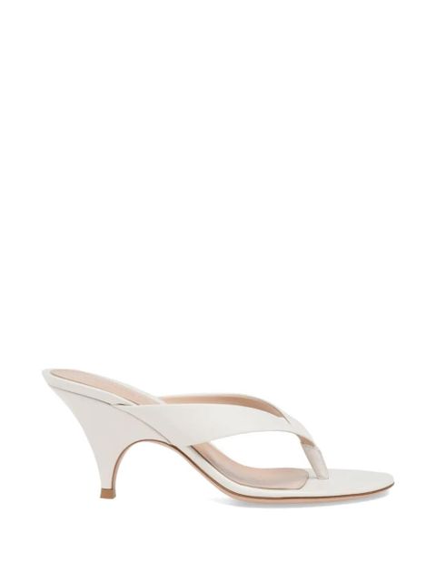 Gianvito Rossi 70mm Sofia strap leather sandals - White - zdjęcie produktu nr 1
