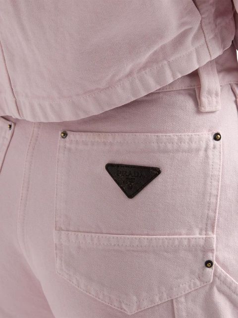 Prada logo-detail trousers - Pink
