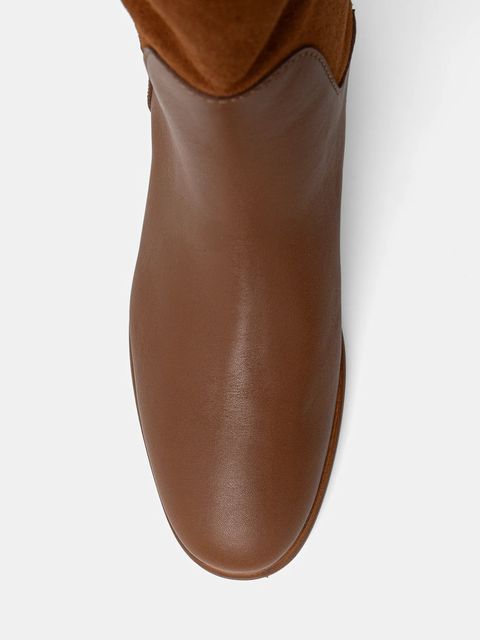 Pollini kozaki skórzane