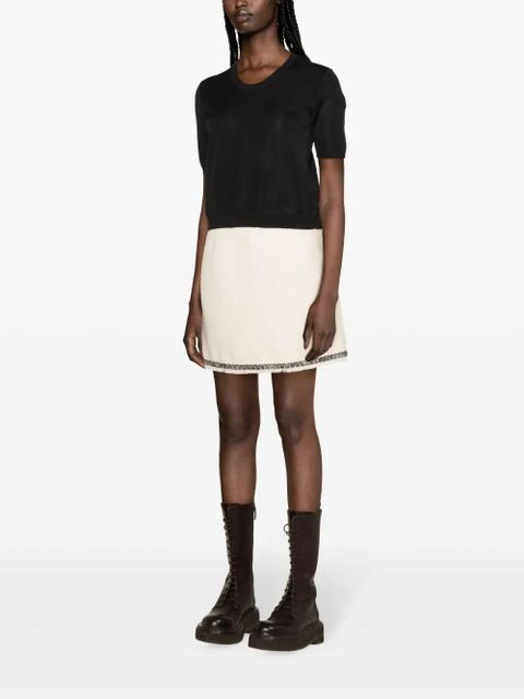 Moncler logo-patch short-sleeve jumper - Black