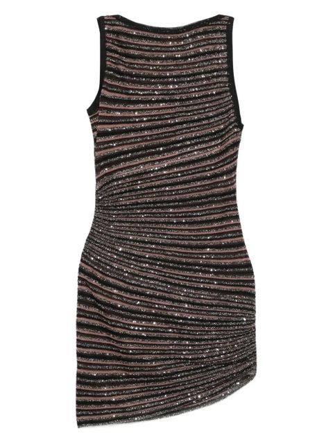 Missoni sequin-striped sleeveless mini dress - Brown - zdjęcie produktu nr 1