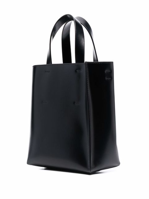 Marni mini Museo leather tote bag - Black