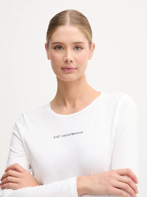 EA7 Emporio Armani longsleeve kolor biały AF12115.7W000531