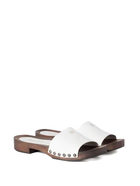 Miu Miu patent-leather clogs - White - zdjęcie produktu nr 2