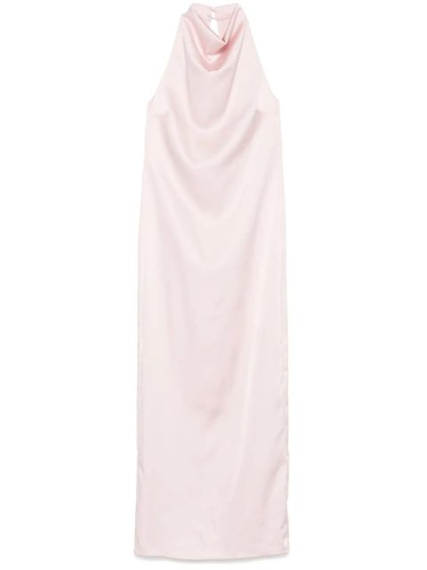 ROTATE BIRGER CHRISTENSEN satin halterneck dress - Pink - zdjęcie produktu nr 1
