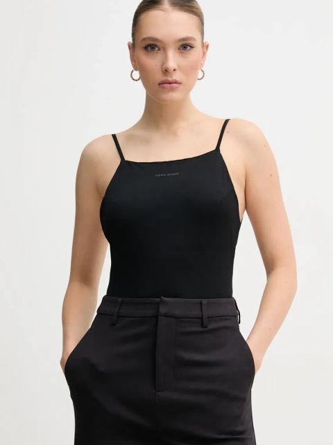 Dkny body kolor czarny odkryte plecy DJ5T1412