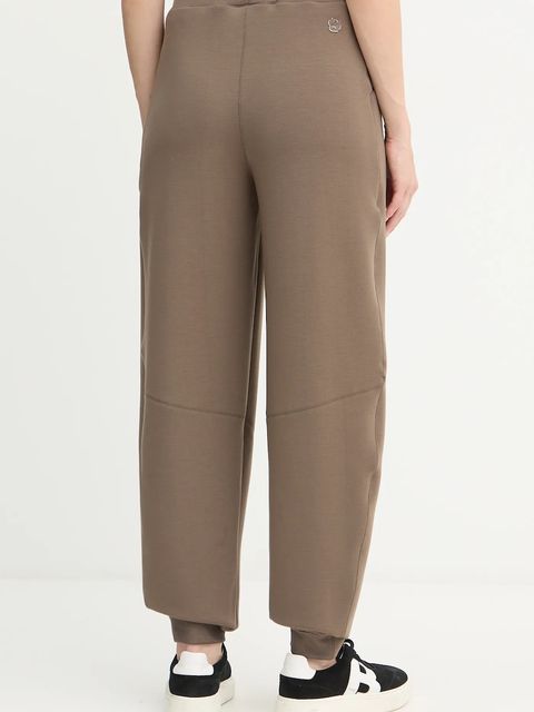 BOSS spodnie dresowe damskie kolor brązowy gładkie 50548633