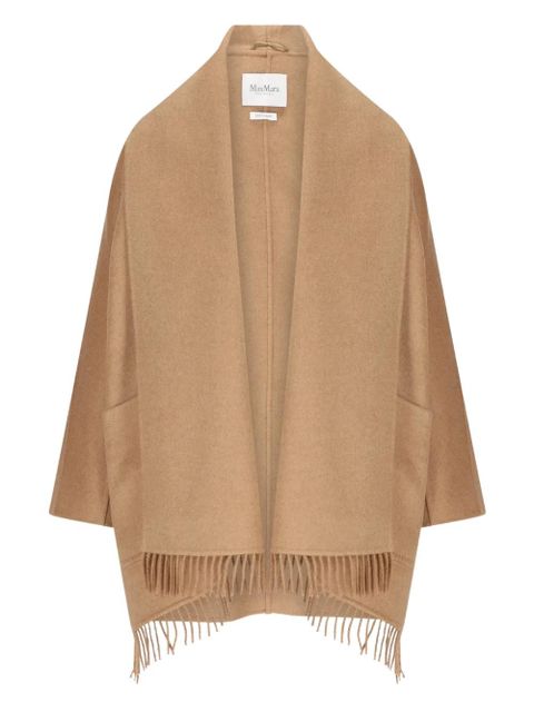 Max Mara fringed long-sleeve coat - Brown - zdjęcie produktu nr 1