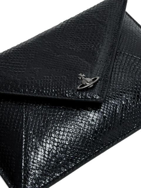 Vivienne Westwood Orb leather clutch bag - Black