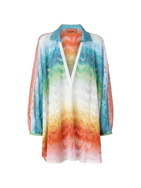 Missoni V-neck cover-up kaftan - Blue - zdjęcie produktu nr 1