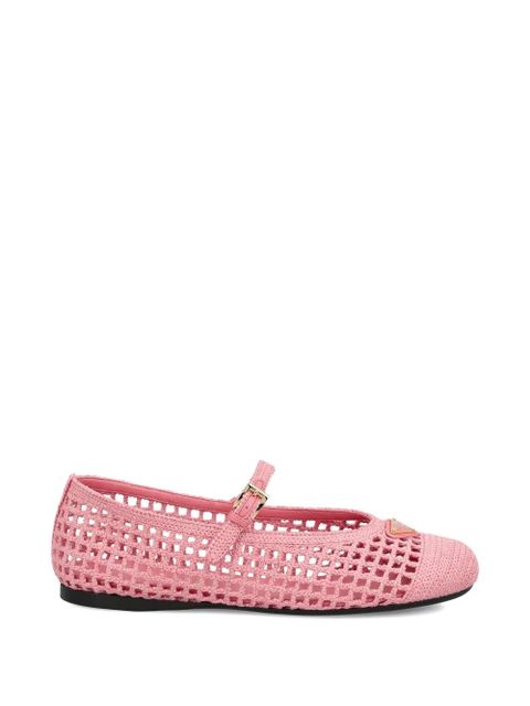 Prada buckled-fastening ballerina shoes - Pink - zdjęcie produktu nr 1
