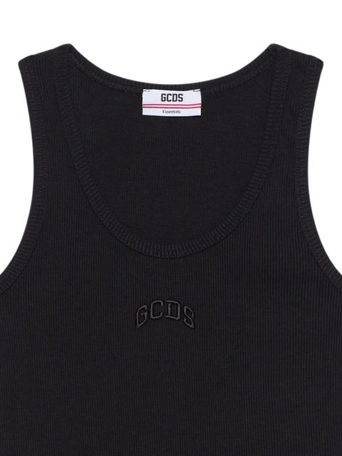 GCDS logo-embroidered tank top - Black - zdjęcie produktu nr 2