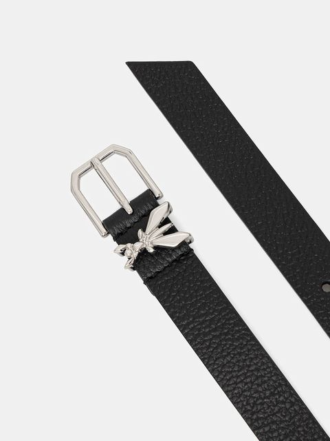 Patrizia Pepe pasek skórzany damski kolor czarny 8W0045 L001