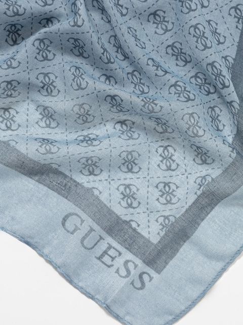 Guess szal KATYA damski kolor niebieski wzorzysty AW5341 POL03 - zdjęcie produktu nr 2