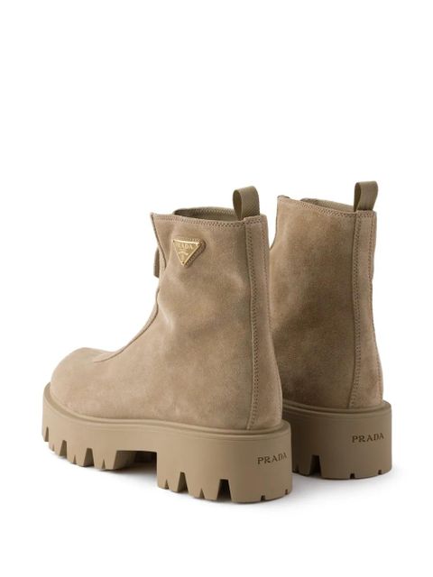 Prada zip boots - Brown