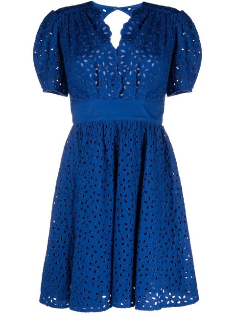 PINKO Aureo cotton belted dress - Blue - zdjęcie produktu nr 1