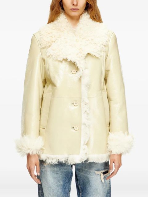 Diesel L-Aconic shearling-collar jacket - White - zdjęcie produktu nr 2
