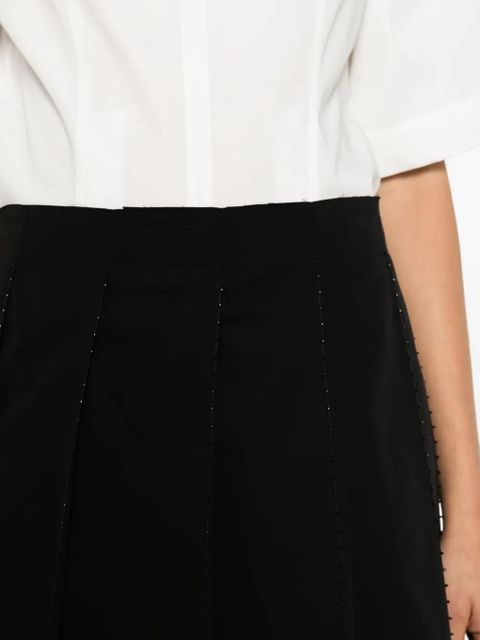 TOTEME beaded pleated mini skirt - Black