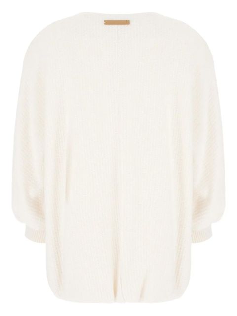 Max Mara zip-front knitted jacket - White - zdjęcie produktu nr 2