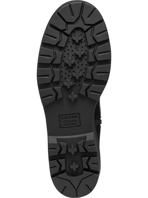 Geox botki skórzane D MIEREILLE damskie kolor czarny na koturnie D563VA 00043 C9999