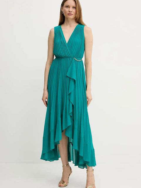 Morgan sukienka ROSYTA kolor zielony maxi rozkloszowana ROSYTA - zdjęcie produktu nr 1