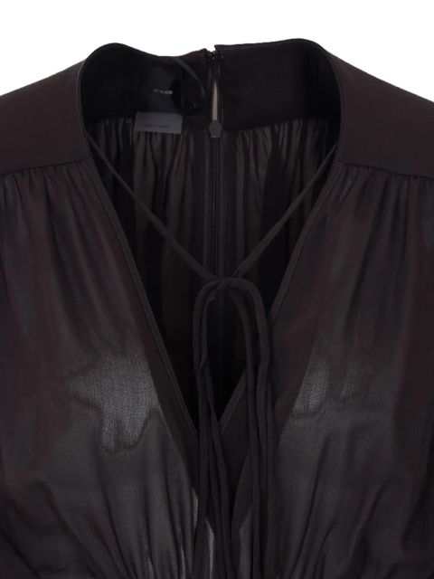 PINKO Apricena long-sleeve mini dress - Brown