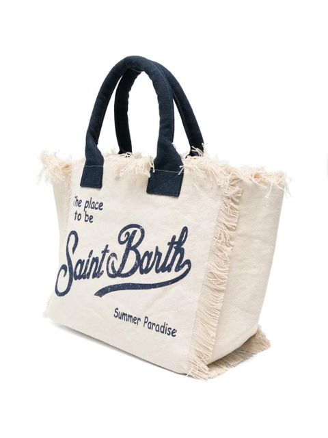 MC2 Saint Barth Vanity fringed-trim tote bag - Neutrals - zdjęcie produktu nr 2