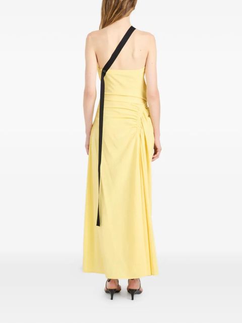 Proenza Schouler Sirena crinkled one-shoulder maxi dress - Yellow