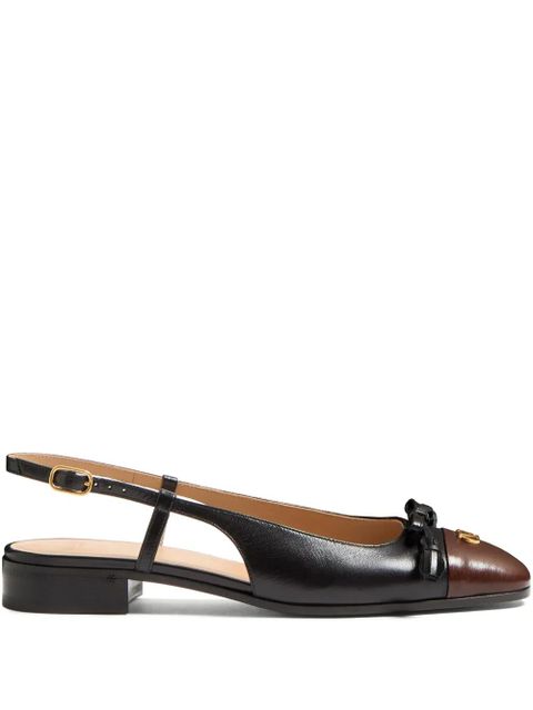 Valentino Garavani 25mm Valet du Roi slingback ballet flats - Black
