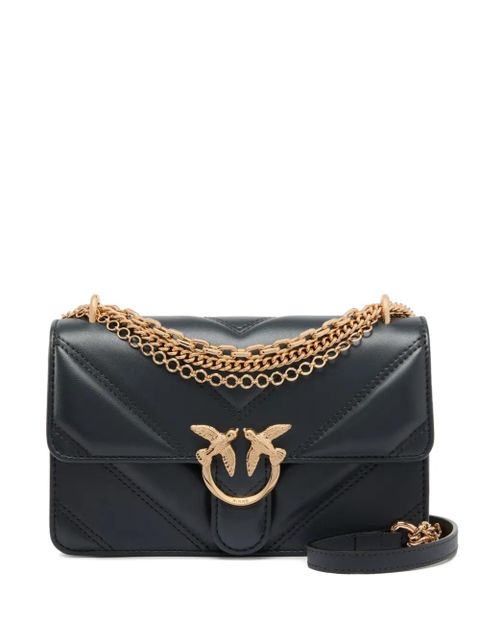 PINKO mini Love Bag One chevron shoulder bag - Grey - zdjęcie produktu nr 1